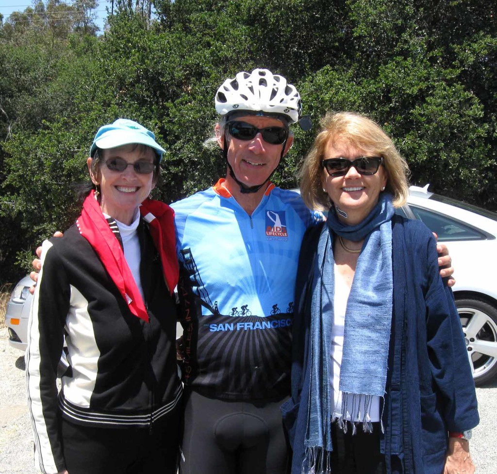 Carol, Tom, Carla at Las Positas & Modoc Rd, Santa Barbara