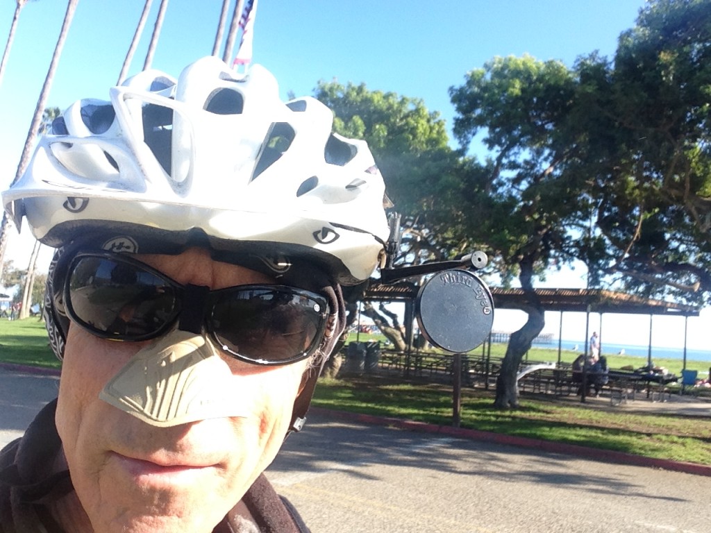 Tom (with Beko Nose Sun-Guard) at Goleta Pier turnaround.