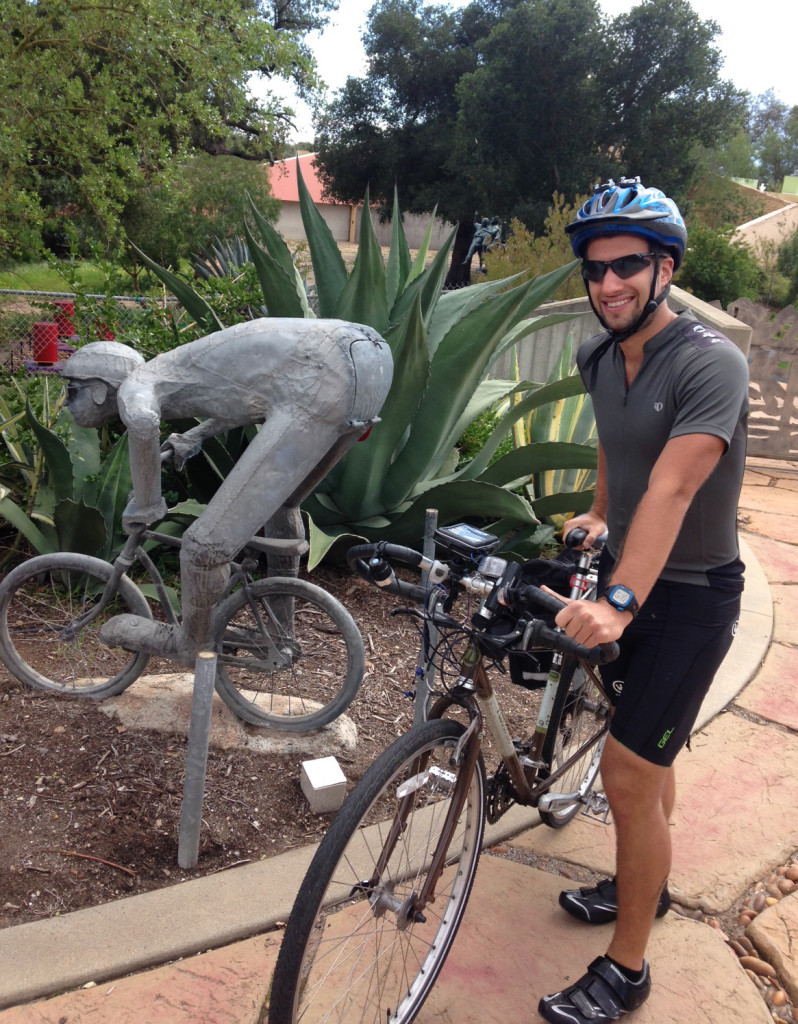 metal cyclist mailbox + flesh Spenser cyclist, Mountain Drive