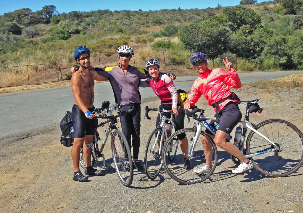 Spenser, Tom, Kathy, and Jill at Painted Cave & Camino Cielo.